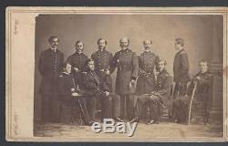 Civil War CDV of Ambrose Burnside & Staff of Rhode Island Major General 16