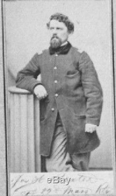 Civil War CDV of Capt. Joseph H. Baxter, 22nd Massachusetts Infantry, KIA