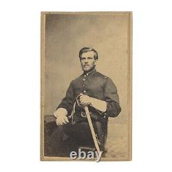 Civil War CDV of First Lieutenant Armed with Sword New Haven, Connecticut