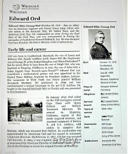 Civil War CDV of GEN EDWARD O. C. ORD, graduate USMA WEST POINT WIA FT. HARRISON