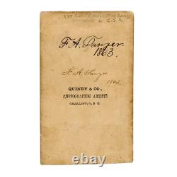 Civil War CDV of Pvt F. A. Sawyer, Co. A, Charleston Battalion (South Carolina)