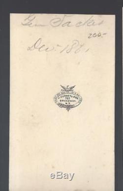 Civil War CDV of Union Colonel/BBG Delos B Sackett Autographed