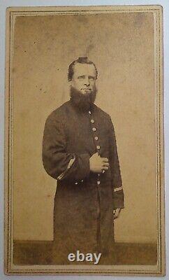 Civil War CDV of a Massachusetts Enlisted Man with Reenlistment Stripes