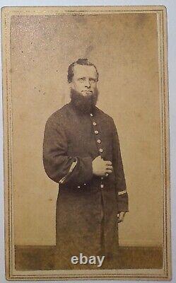 Civil War CDV of a Massachusetts Enlisted Man with Reenlistment Stripes