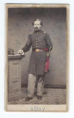 Civil War CDV photo of a Union officer, probably 16th Massachusetts Infantry