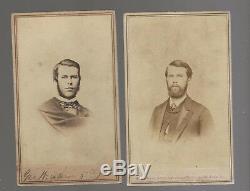 Civil War CDV's George W Shaw 80th Illinois Volunteers