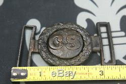 Civil War CS Confederate Belt Buckle Authentic See Photos