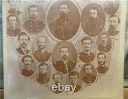 Civil War Cabinet Card Officers, 118th Illinois Infantry Regiment, Camp Butler