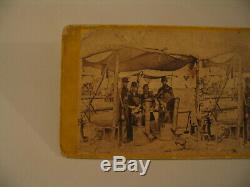Civil War Camp Scene Cook Dinner Anthony 2057 Stereoview Photo cdii Army Potomac