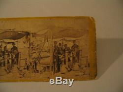 Civil War Camp Scene Cook Dinner Anthony 2057 Stereoview Photo cdii Army Potomac