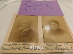 Civil War Cavalry Vet & Wife Photos 19th Penn Cavalry James Allen Lot Of 2 #275