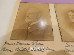 Civil War Cavalry Vet & Wife Photos 19th Penn Cavalry James Allen Lot Of 2 #275