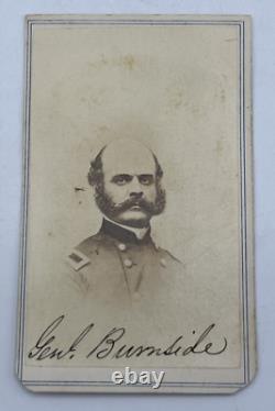 Civil War Cdv Of General Burnside in Uniform