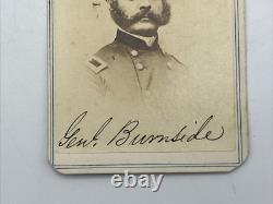 Civil War Cdv Of General Burnside in Uniform