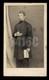 Civil War Chaplain Usct Wounded In Action Rare 1860s Cdv Photo Soldier Wia