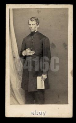 Civil War Chaplain USCT Wounded in Action Rare 1860s CDV Photo Soldier WIA