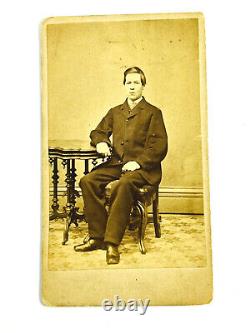 Civil War Charles Benchley 14yo son Henry Wetherby Abolitionist Gov MA cdv photo