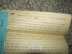 Civil War Colonel Archive Photos Maps Documents Handwritten Typed 27th Mass. POW