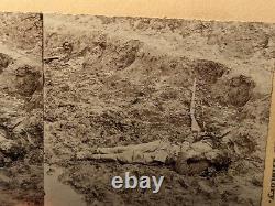 Civil War Confederate Dead Stereoview Photo Petersburg Virginia