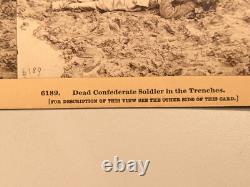 Civil War Confederate Dead Stereoview Photo Petersburg Virginia
