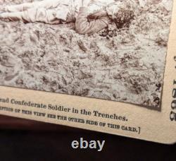 Civil War Confederate Dead Stereoview Photo Petersburg Virginia