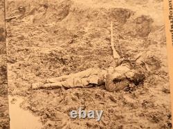 Civil War Confederate Dead Stereoview Photo Petersburg Virginia