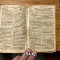 Civil War Confederate Georgia 1863 Bible Rock Island Prison POW Owned Signed