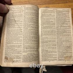 Civil War Confederate Georgia 1863 Bible Rock Island Prison POW Owned Signed