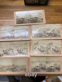 Civil War Confederate Gettysburg Stereoview Lot 7 Photo Image Kilburn Period
