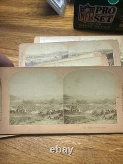 Civil War Confederate Gettysburg Stereoview Lot 7 Photo Image Kilburn Period