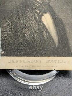 Civil War Confederate President Jefferson Davis CDV Original 4x2.5 Ephemera