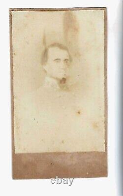 Civil War Confederate Salt Print CDV General Gustavus Smith, Ex Turner Coll