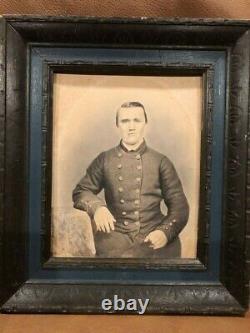 Civil War Confederate Soldier Albumen Photo from Louisianna ACW Possible ID