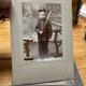 Civil War Confederate Troops Cabinet Card Photo Child With Sword Knife Uniform