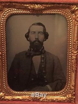 Civil War Confederate officer ambrotype photo possible 4th Alabama