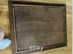 Civil War Crayon Portrait Union Soldier In Period Era Frame
