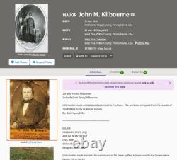 Civil War Daguerreotype Major John M Kilbourne 45th Pennsylvania Infantry