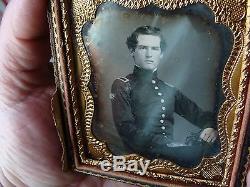 Civil War Daguerreotype US Marine, Confederate Marine Identified VERY RARE IMAGE