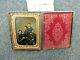 Civil War Daguerreotype And Case, 1/4 Plate-family