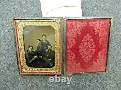 Civil War Daguerreotype and Case, 1/4 Plate-Family