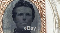 Civil War Delaware Cavalry Soldier Gem Tintype Identified