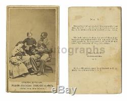 Civil War Emancipated Slave Children, New Orleans Original CDV Photo, 1864
