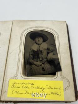 Civil War Era 1860s & 1870s Photo Album Alabama Cartledge Deckard Davis Tintype