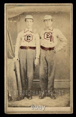 Civil War Era 1860s CDV Photo Connecticut Firemen or Baseball Players ID'd