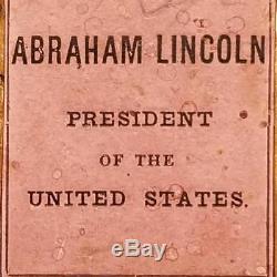 Civil War Era 1862 Abraham Lincoln Tintype Photo Abbott & Co. President of U. S