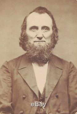 Civil War Era Abraham Lincoln Large-Format Photograph Portrait in Antique Frame