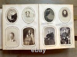 Civil War Era Album 165 Photos CDV Tintype ID'd Scott Barrow Fam Mexican War Vet