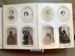 Civil War Era Album 165 Photos CDV Tintype ID'd Scott Barrow Fam Mexican War Vet