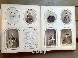 Civil War Era Album 165 Photos CDV Tintype ID'd Scott Barrow Fam Mexican War Vet