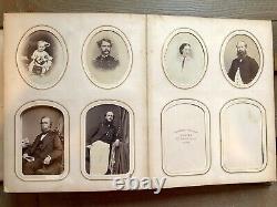 Civil War Era Album 165 Photos CDV Tintype ID'd Scott Barrow Fam Mexican War Vet